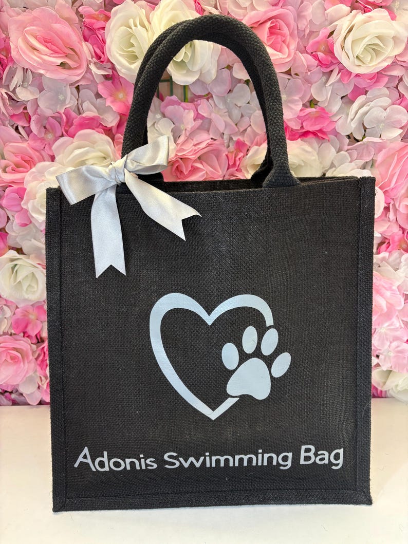 Bolsa de yute personalizada para perros imagen 9