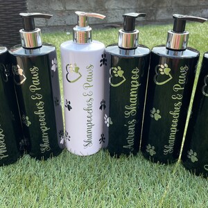 Personalised Pet Shampoo Bottle reusable Dog Shampoo 500ml