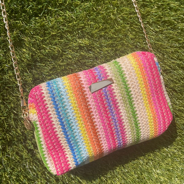 Straw Crossbody Bag Etsy UK