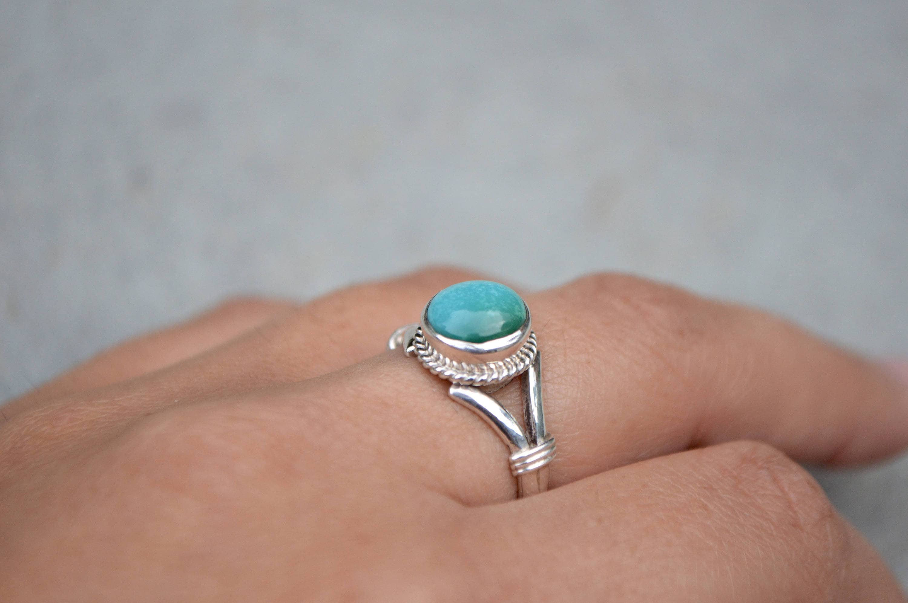 925 Sterling Silver Ring Navajo Ring Gemstone Ring Bohemian Ring Turquoise Stone Ring Women Ring Tibetan Turquoise Ring