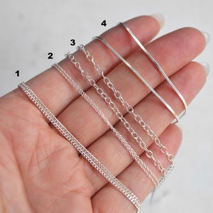 18&quot; Sterling Silver Chains • Plain Thin Necklaces