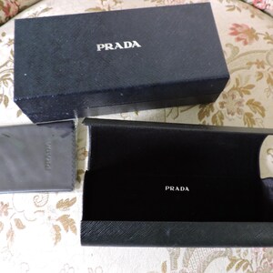 Prada Glasses Sun Glass Case With Black Rectangular  display picture 2