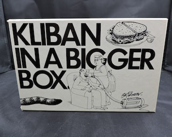Kliban In A Bigger Box has 4 Book Boxed Set Workman Publishing 1970s Comics Collectible Humor Vintage Cartoons First Edition Set