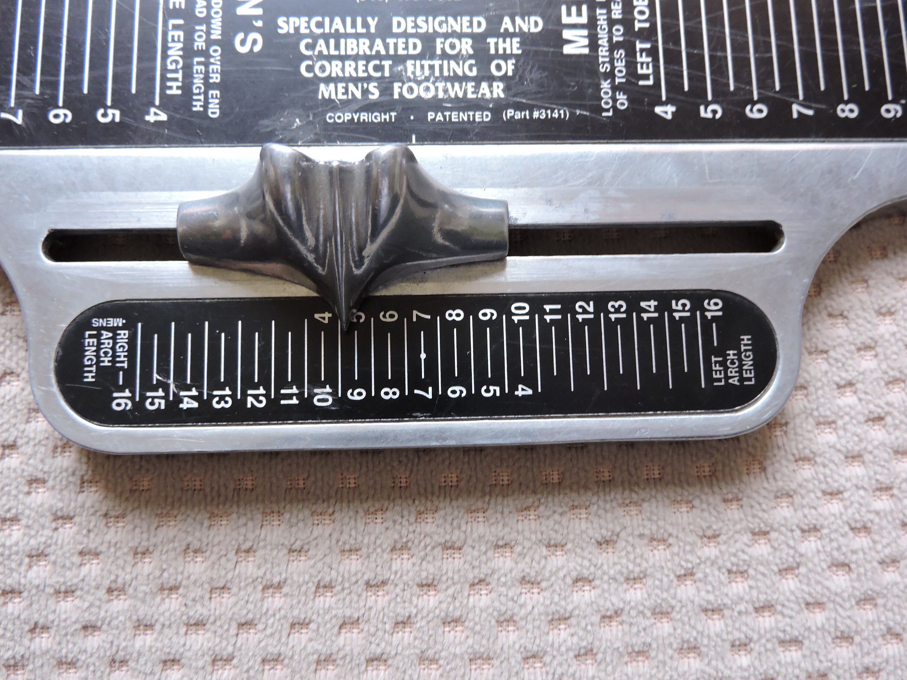 Brannock Mens Footwear Measurement Device Size Arch Length Etsy Canada