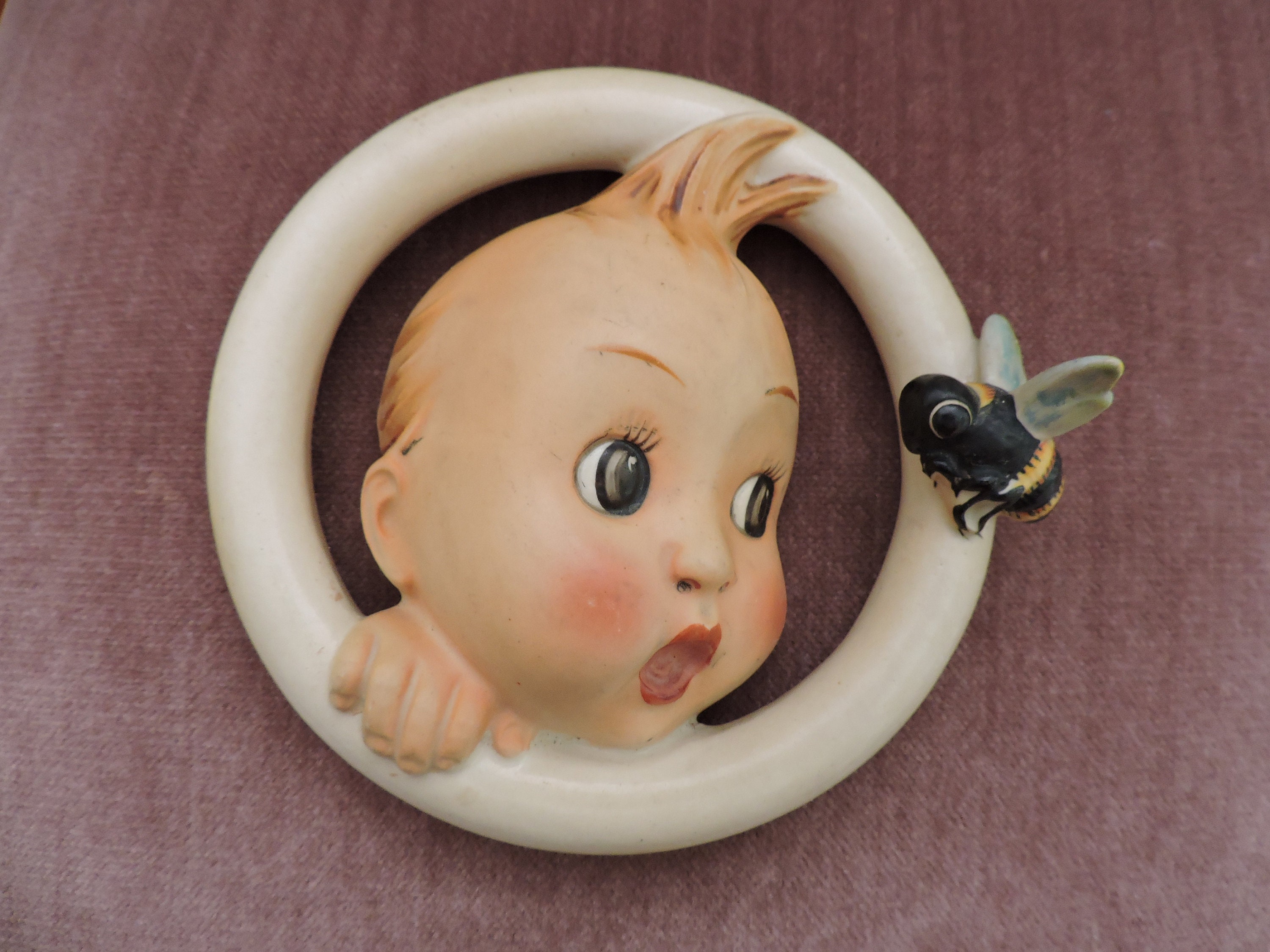 Vintage Hummel Ba Ring Baby Boy Plaque US Zone - Etsy Finland