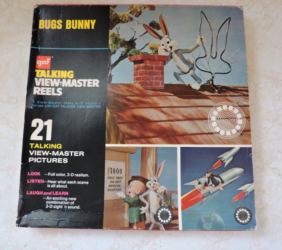 Bugs Bunny Talking Reels Vintage View Master Collectible Gaf 3 Reels  Original Box & Read A Long Book Warner Brothers Cartoon Characters -   Canada
