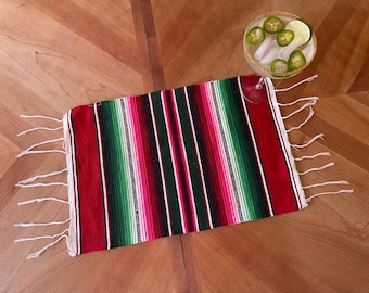 Set of 6 Mexican Zarape Multi Color Fiesta Placemats
