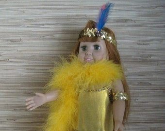 18" Charleston Dancer--Gold Flapper