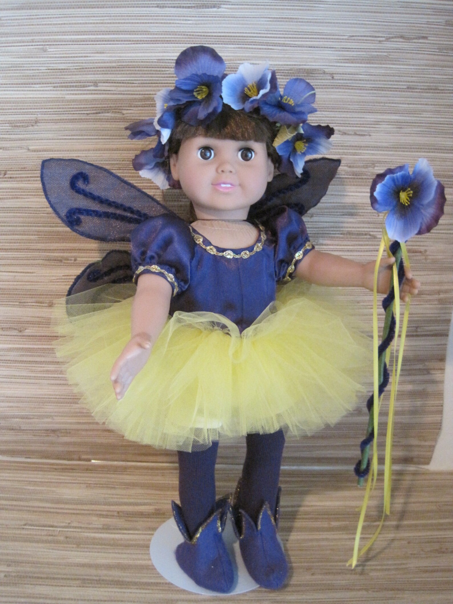 18 Doll Fairy Costume Pansy a Garden Flower Etsy