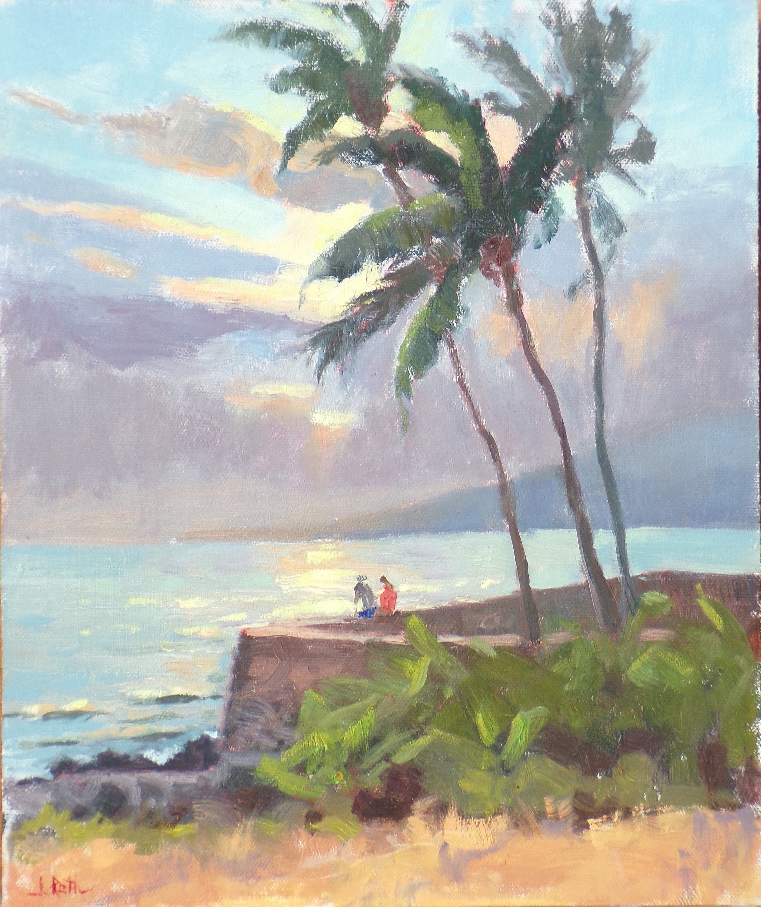 Maui Memories// Sale, Original Oil Painting// Hawaii Landscape Art