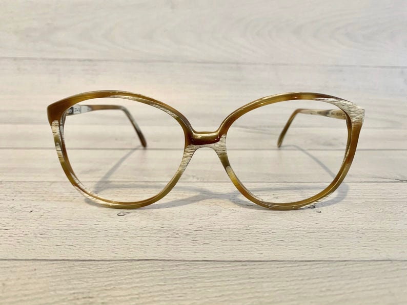Oversized Eyeglasses LAmy Womens Eyeglasses Caramel Brown Etsy