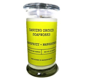 Grapefruit And Mangosteen Scented Cotton Wick Soy Candle