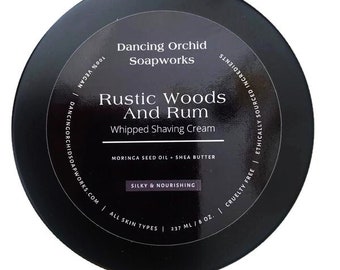 Rustic Woods Rum Whipped Shaving Cream