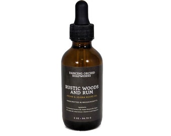 Rustic Woods & Rum Jojoba And Agran Beard oil