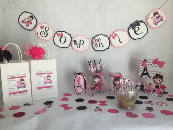 Decorated Mason Jars Paris Paris Birthday Centerpiece Paris Etsy