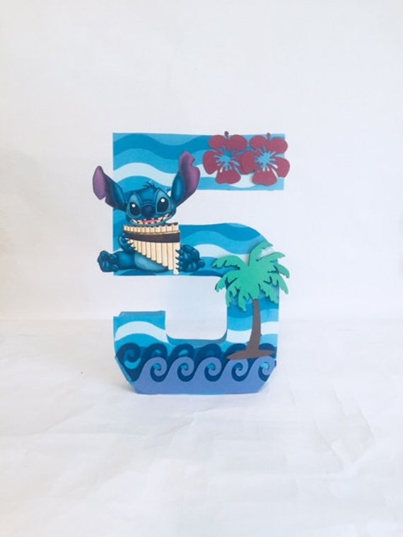 Stitch De Lilo Et Stitch Numero D Anniversaire Numero Etsy