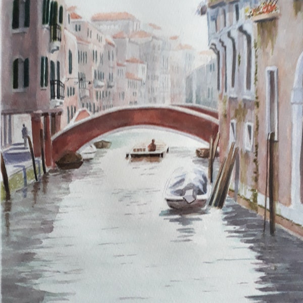 Venise  Aquarelle sur papier de qualité