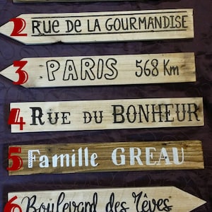 Lot planches personnalisées/ tableau/flèche bois/panneaux mariage/cérémonie/flèche mariage/cadeau mariage/décoration murale/jardin image 3