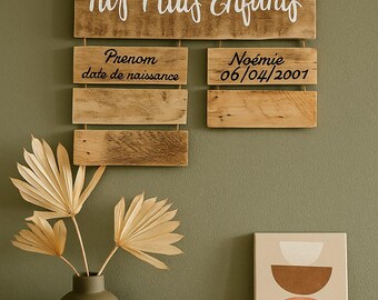 Verjaardagskalender/cadeau/grootouders/gepersonaliseerde decoratie