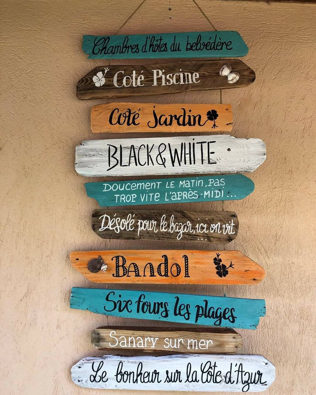 Tableau Personnalisable Bois/Panneaux Fléchés/Idée Cadeau/10/8 ou 6 Planches/Esprit Bois Flotté/Flèc