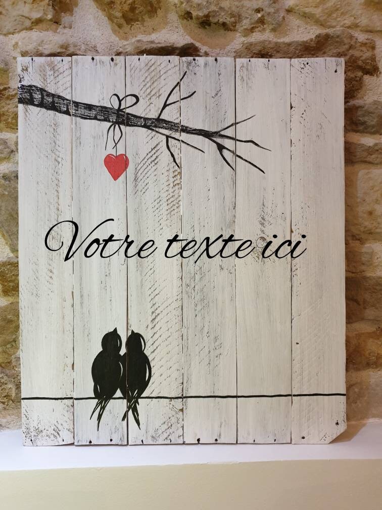 Tableau Personnalisable/Bois/Cadeau/Décoration/Cadeau Noël/st Valentin/Panneau Mariage