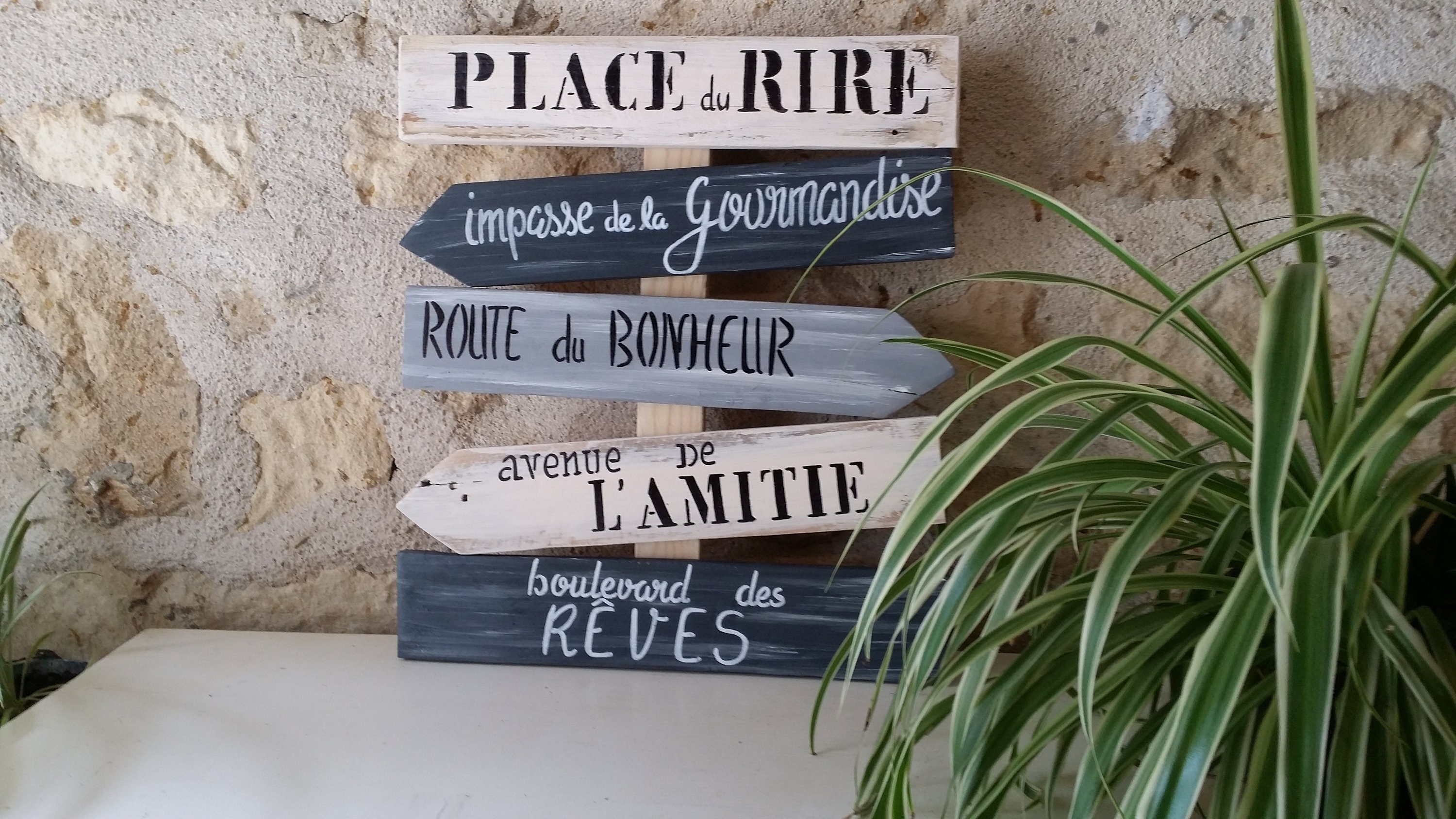 Panneau Directionnel/ Tableau Flèche/ Bois/ Decoration Murale/ Cadeau Original/Flèche/Cadeau Noël