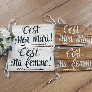 2 wedding chair panels/country wedding/rustic decoration/wooden sign/bride and groom chair plates/wedding gift/wedding panel