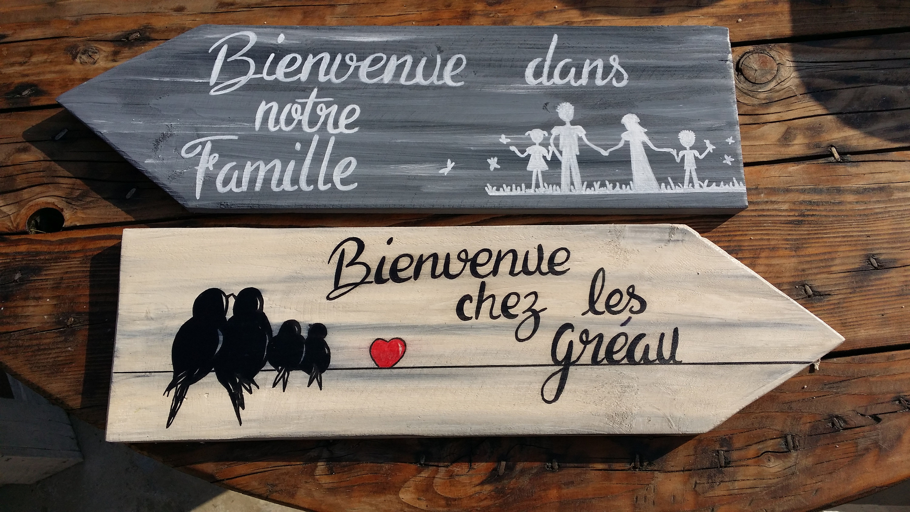 Panneau Directionnel Pour Extérieur/Tableau Flèche/ Bois/ Personnalisable