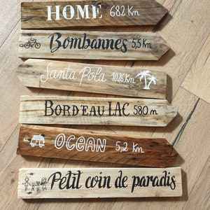 Lot planches personnalisées/ tableau/flèche bois/panneaux mariage/cérémonie/flèche mariage/cadeau mariage/décoration murale/jardin image 7