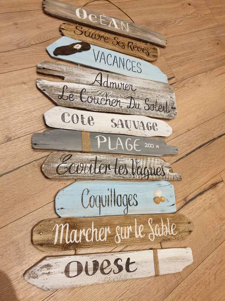 2 Panneaux En Bois Brut Pour Peindre Et Écrire - Planches Décoratives Avec Corde - DIY Créatif