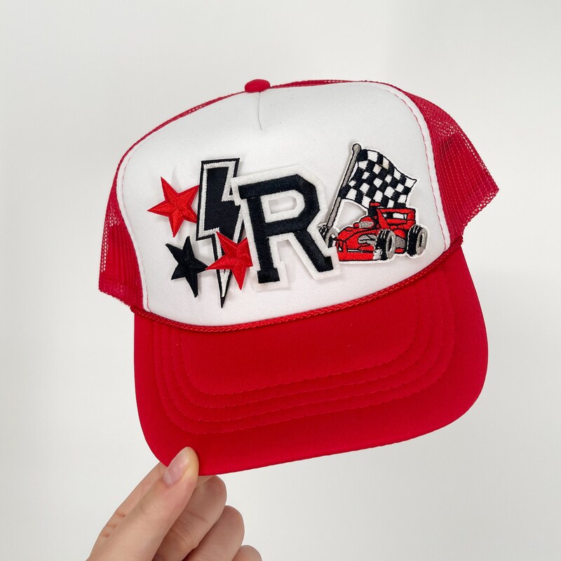 children's grey k's trucker hat main image 0