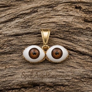 Evil Eye Charm ~ Brown Eyes Charm~ Ojos de Santa Lucia Carmelita ~Contra el Mal de Ojo