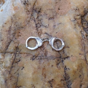 Silver Plated Handcuffs Mini 1.5"~ Esposas Miniatura Platiadas de 1.5"~Santeria / Ifa / Yoruba~