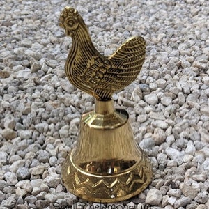 Rooster Bell Blessed Campana de Gallo Bendecido Santeria / Ifa / Yoruba Oshun Bell image 1