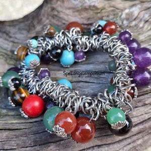 7 African Powers Blessed Elastic Bracelet - Pulso de las 7 Potencias Africanas ~ Bendecida - 7 Protection Bracelet