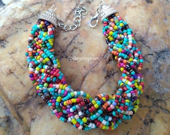 Pulsera Bendito Osain ~ Pulso de Osain Bendecido ~Ozain Pulso Bandera