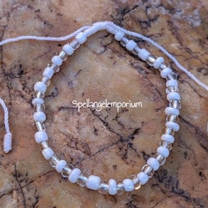 Obatala Blessed Adjustable Bracelet~ Pulso de Obatala Bendecido ~ Santeria / Ifa / Yoruba~