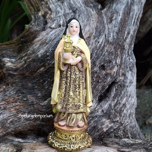 Saint Clara Statue Blessed / Estatua de Santa Clara bendesida ~Santeria / Ifa / Yoruba 5&quot;