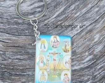 7 African Powers Key Chain Blessed ~ Llavero de Las 7 Potencias Africanas Bendecido ~ Siete Potencias - Seven Powers -Santeria / Ifa / Palo