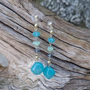 Yemaya Olokun Blessed Ohrringe ~ Aretes de Yemaya Olokun Bendecido ~ Santeria / Ifa / Yoruba~