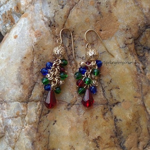 7 African Powers Protection Earrings ~ Aretes de las 7 Potencias Africanas ~ Santeria / Palo / Ifa