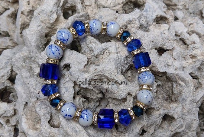 Yemaya Blessed Good Luck Bracelet~ Pulsera bendecida Yemaya ~ ~Santer…