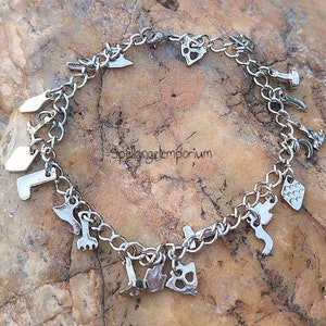 Ogun tool Chain Bracelet Anklet 11&quot;/ Oggun tool chain Bracelet / Pulso Achaba de Ogun / Manilla de Oggun / tobillera Santeria Ifa Yoruba 11&quot;