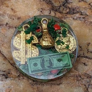 Wealth & Evil Eye Acrylic Talisman Blessed for Protection and Luck / Talismán de Acrilico Bendecido para Protección y Suerte
