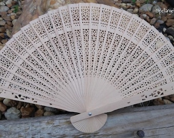 Chango rzeźbiony drewniany wachlarz Błogosławiony ~Abanico de Madera de Chango ~Bendecido Ochun ~ Shango ~Santeria / Ifa / Yoruba ~