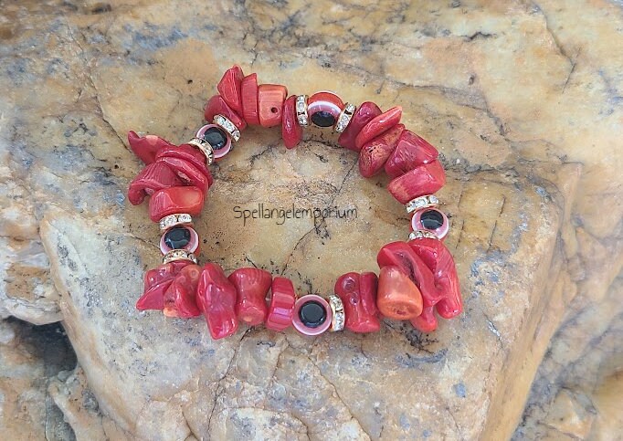 Elegua Blessed Evil Eye Elastic Bracelet ~ Pulso Bendecido de  Elegua ~Evil Eye / Mal de Ojo ~Santeria / Ifa / Yoruba
