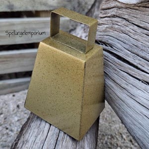 Oya Bell Blessed Tin Bell/ Campana de Oya Bendecida - Campana de Lata - Cow Tin Bell - Blessed Oya Bell - Santeria - Ifa - Palo -