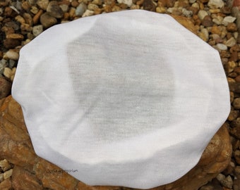 Child Sized Stretchy Hat Cover for Santeria, Spiritual Masses, Religious Ceremonies - Quilla Estirable Blanca Para Niños Santeria Rogacion