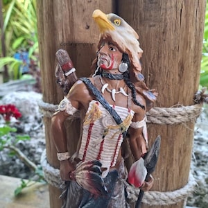 Indian Statue 11&quot; x 4&quot;~ Estatua de Indio ~ Santeria / Ifa / Yoruba 11 x 4&quot;