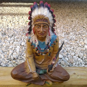 Indian Statue~ Estatua de Indio ~Santeria / Ifa / Yoruba 5" x 3"